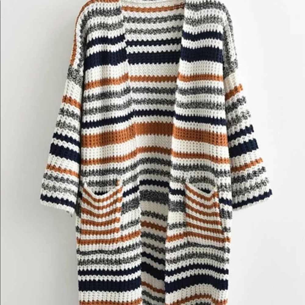 SheIn Striped Cardigan